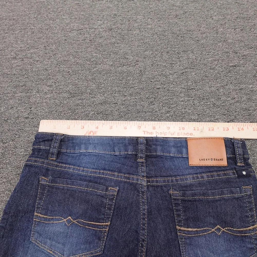 Lucky Brand Shorts Girls 14 Blue Denim Riley Short Cutoff Distressed 3 Inseam